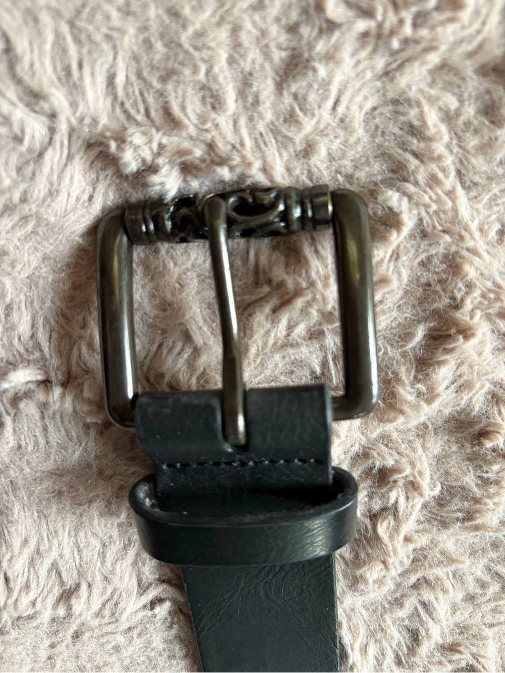 Black Women’s Belt - Decorative Buckle